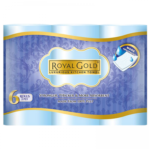 ROYAL GOLD KITCHEN TOWEL 1X6X55'S