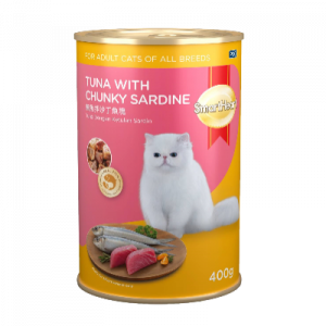 S/HEART CAT CAN FOOD TUNA&CHUNKY 1X400G