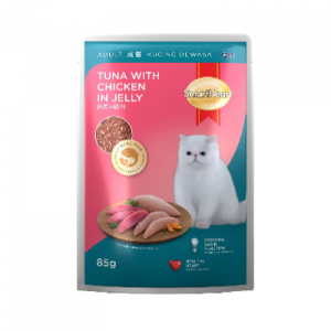 S/HEART POUCH C/FOOD TUNA&CHIC 1X85G