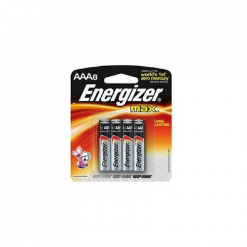 ENERGIZER MAX AAA (E92BP8M) 1X8'S