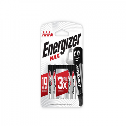ENERGIZER MAX AAA X 6 (E92BP6M) 1X6'S