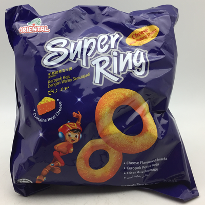 SUPER RING CHEESE FLV SNACK 1x8X14G