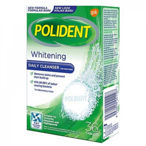 POLIDENT DAILY CLEANSER WHTNG 1X36'S
