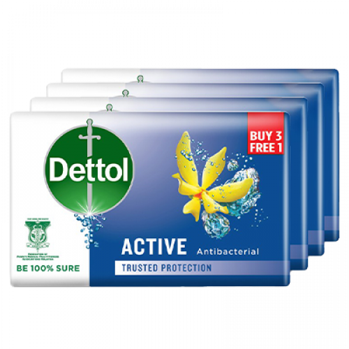 DETTOL BAR SOAP ACTIVE  1X3X65G