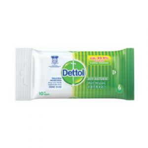 DETTOL A/BACT WET WIPES 1X10'S