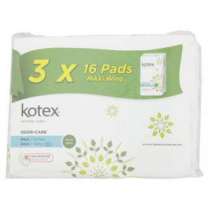 KOTEX NAT CARE MAXI WG DAUN SIRIH. 1X3X16'S