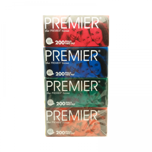 PREMIER BOX TISSUE-COLOUR 1X4X200S