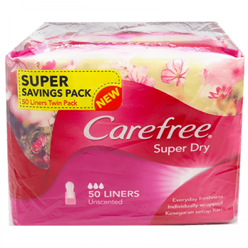 CAREFREE UNSCENTED 40 T/P 1x2x40s