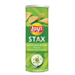 LAY'S STAX SOUR CREAM & ONION 1X135G