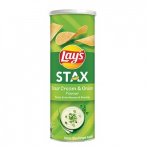 LAY'S STAX SOUR CREAM & ONION 1X135G