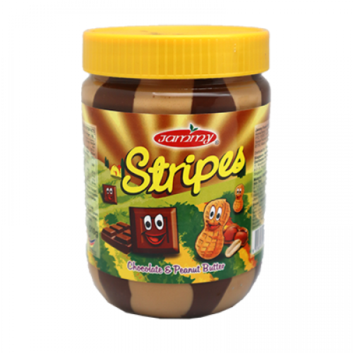 JAMMY P.BUTTER STIPES CHOCOLATE 1X510G