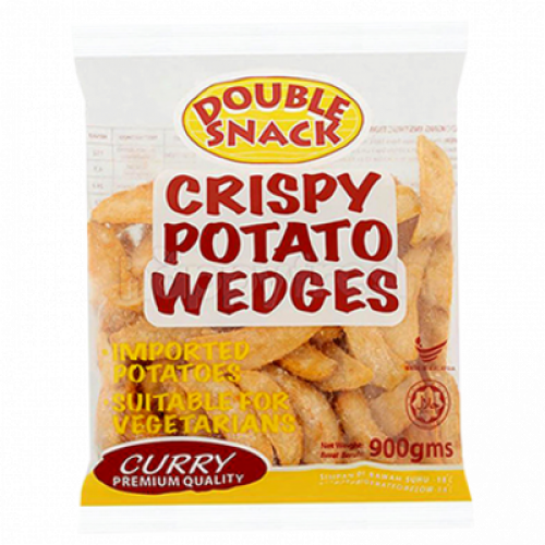 DOUBLE SNACK POTATO WEDGES CURRY 1X900G