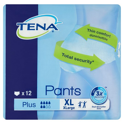 TENA PANTS PLUS XL 1X12S