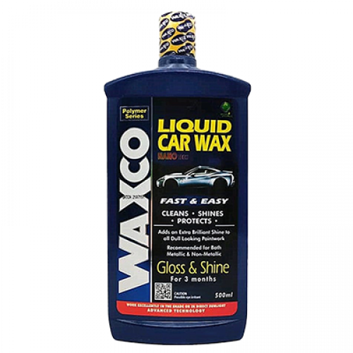 WAXCO LIQUID WAX CAR POLISH - 500ML 1X1'S
