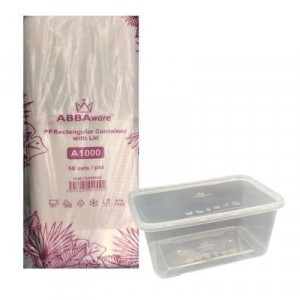 ABBAWARE CONTAINER W/LID A1000  50'S